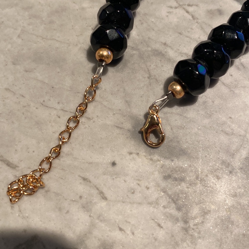 Double Strand Black Beaded Necklace by Erin McDermott - Picture 7 of 8